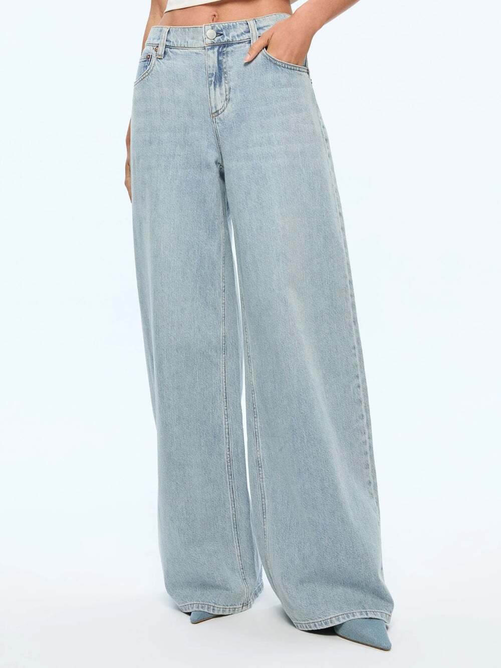 Alice + Olivia Harper Brooklyn Blue Jeans 27
